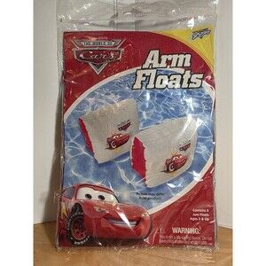 VTG 2008 Inflatable Arm Bands Floats Disney Cars McQueen Age 3+  Swimming Pool
